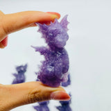 Lepidolite Garden Baby Dragon Carving Wholesale -Wholesale Crystals