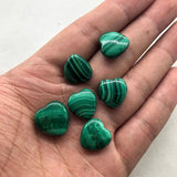 Malachite Mini Pocket Heart DIY Crystals Wholesale -Wholesale Crystals