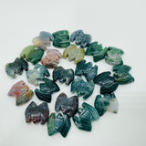 Mini Bat Moss Agate Carving Wholesale -Wholesale Crystals