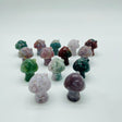 Mini Beautiful Ocean Jasper Mushroom House With Flower Carving Wholesale -Wholesale Crystals