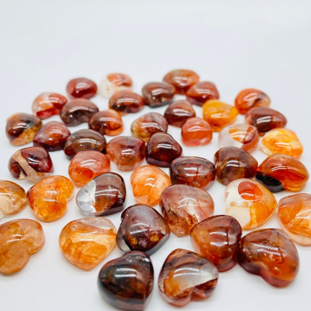 Mini Fire Quartz Heart DIY Pendant Wholesale -Wholesale Crystals