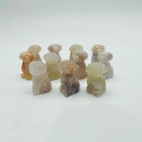 Mini Flower Agate Dog Sakura Agate Carving Wholesale -Wholesale Crystals