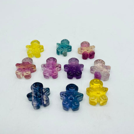 Mini Fluorite Gingerbread Man Carving Wholesale -Wholesale Crystals