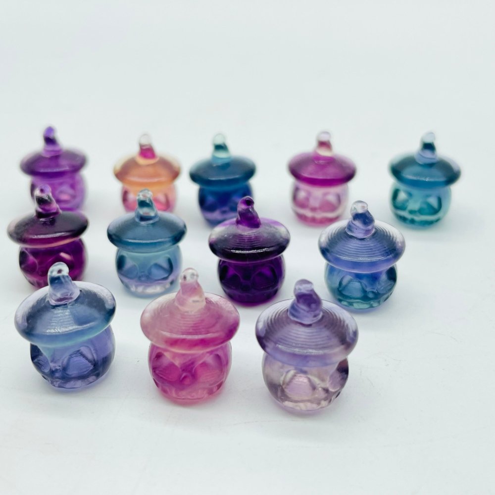 Mini Fluorite Pumpkin Wizard Carving Wholesale -Wholesale Crystals