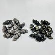 Mini Gold & Silver Sheen Obsidian Heart Wing Carving Wholesale -Wholesale Crystals
