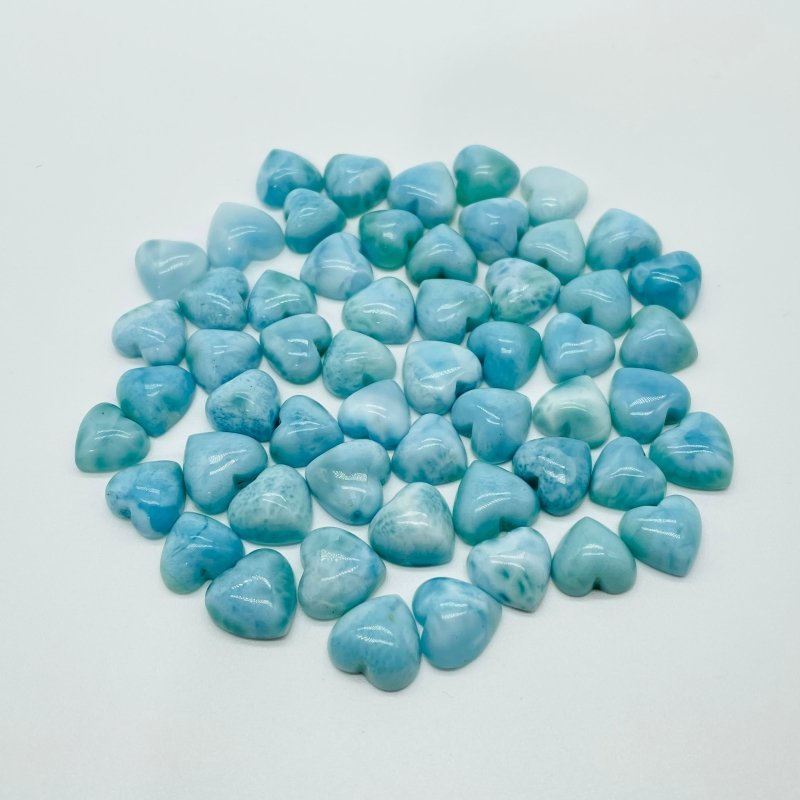 Mini Larimar Heart DIY Pendant Wholesale -Wholesale Crystals