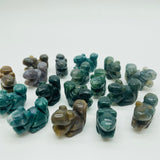 Mini Moss Jade Squirrel Carving Animals Wholesale -Wholesale Crystals