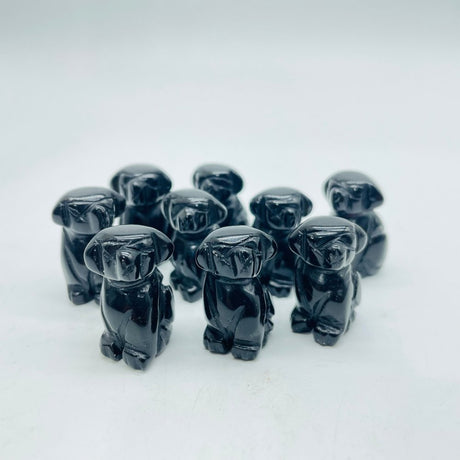 Mini Obsidian Dog Carving Wholesale -Wholesale Crystals
