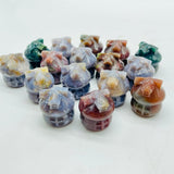 Mini Ocean Jasper Mushroom House Carving Wholesale -Wholesale Crystals