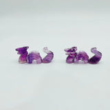 Mini Rainbow Fluorite Carving Combination Dragon Wholesale -Wholesale Crystals