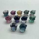 Mini Rainbow Fluorite Mushroom House Carving Wholesale -Wholesale Crystals