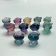 Mini Rainbow Fluorite Mushroom House Carving Wholesale -Wholesale Crystals
