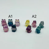 Mini Rainbow Fluorite Owl Carving Wholesale -Wholesale Crystals