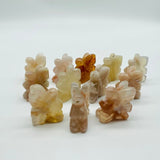 Mini Sakura Flower Agate Butterfly Fairy Carving Wholesale -Wholesale Crystals