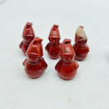 Mini Snowman Carving Wholesale Red Jasper Lapis Lazuli -Wholesale Crystals