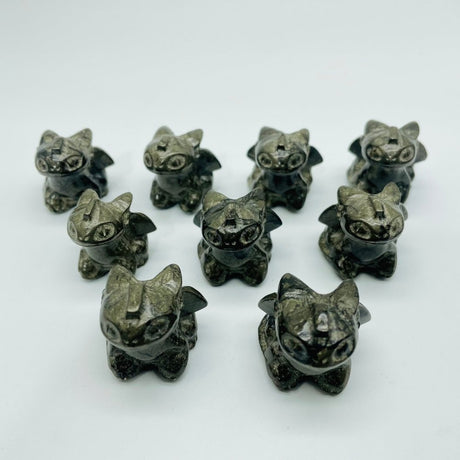 Mini Toothless Dragon Pyrite Carving Wholesale -Wholesale Crystals