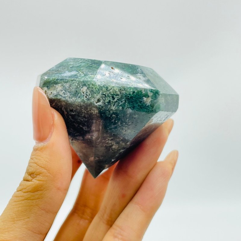Moss Agate Diamond Shaped Wholesale -Wholesale Crystals