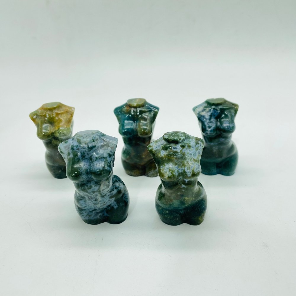Moss Agate Goddess Carving Wholesale -Wholesale Crystals