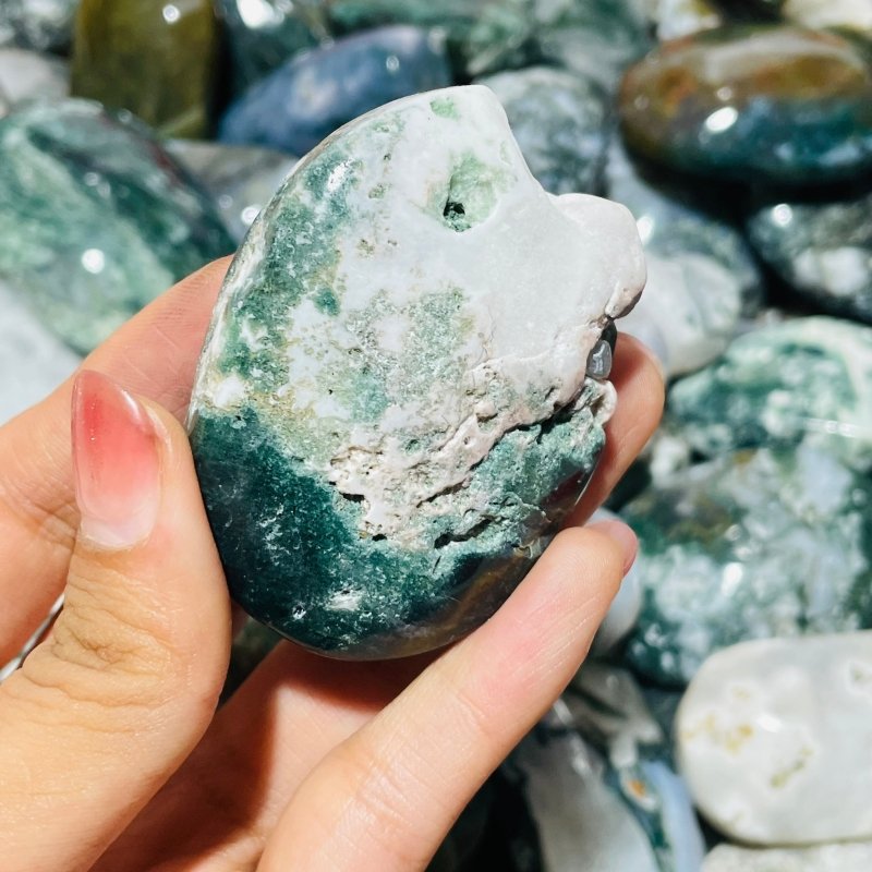 Moss Agate Palm Crystal Wholesale Closeout -Wholesale Crystals