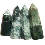 Moss Agate tower 2-3.5in(5-8.9cm) wholesale -Wholesale Crystals