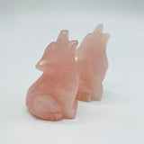 Moss Agate Wolf Carving Animals Wholesale -Wholesale Crystals
