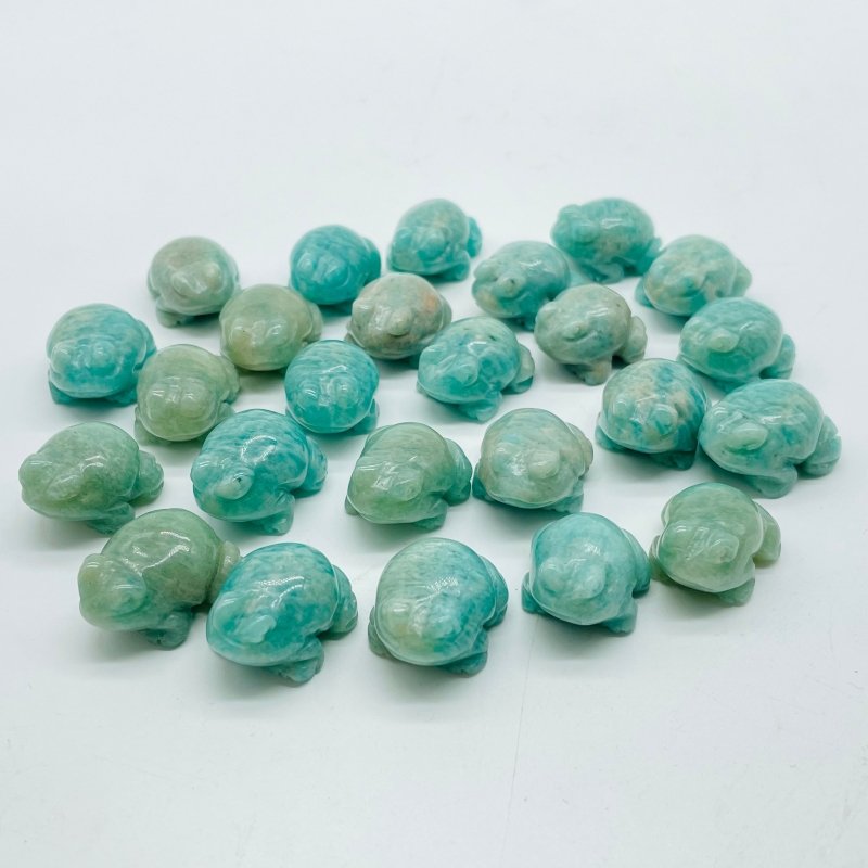 Natural Amazonite Frog Carving Wholesale -Wholesale Crystals