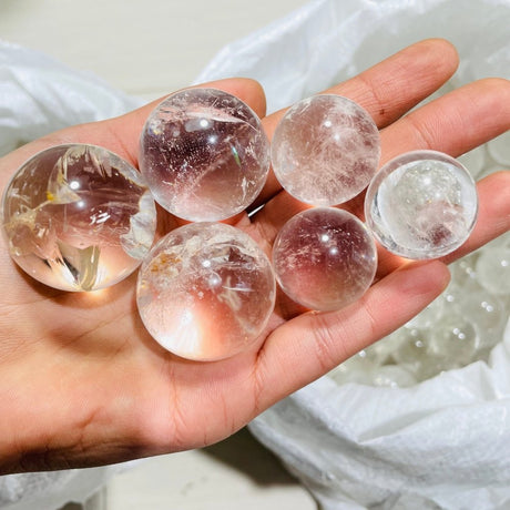 Natural Clear Quartz Spheres Wholesale -Wholesale Crystals