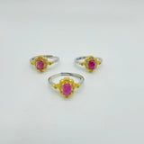 Natural Green And Pink Tourmaline Ring Wholesale -Wholesale Crystals