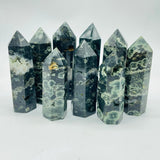 Natural Green Sea Ocean Jasper Tower Points Wholesale - Wholesale Crystals