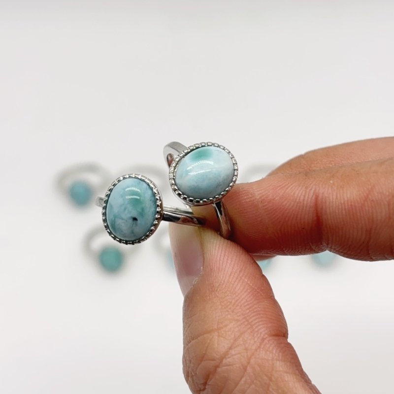 Natural Larimar Ring Crystal Wholesale - Wholesale Crystals