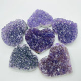 Natural Raw Amethyst Heart Cluster Wholesale -Wholesale Crystals