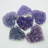 Natural Raw Amethyst Heart Cluster Wholesale -Wholesale Crystals