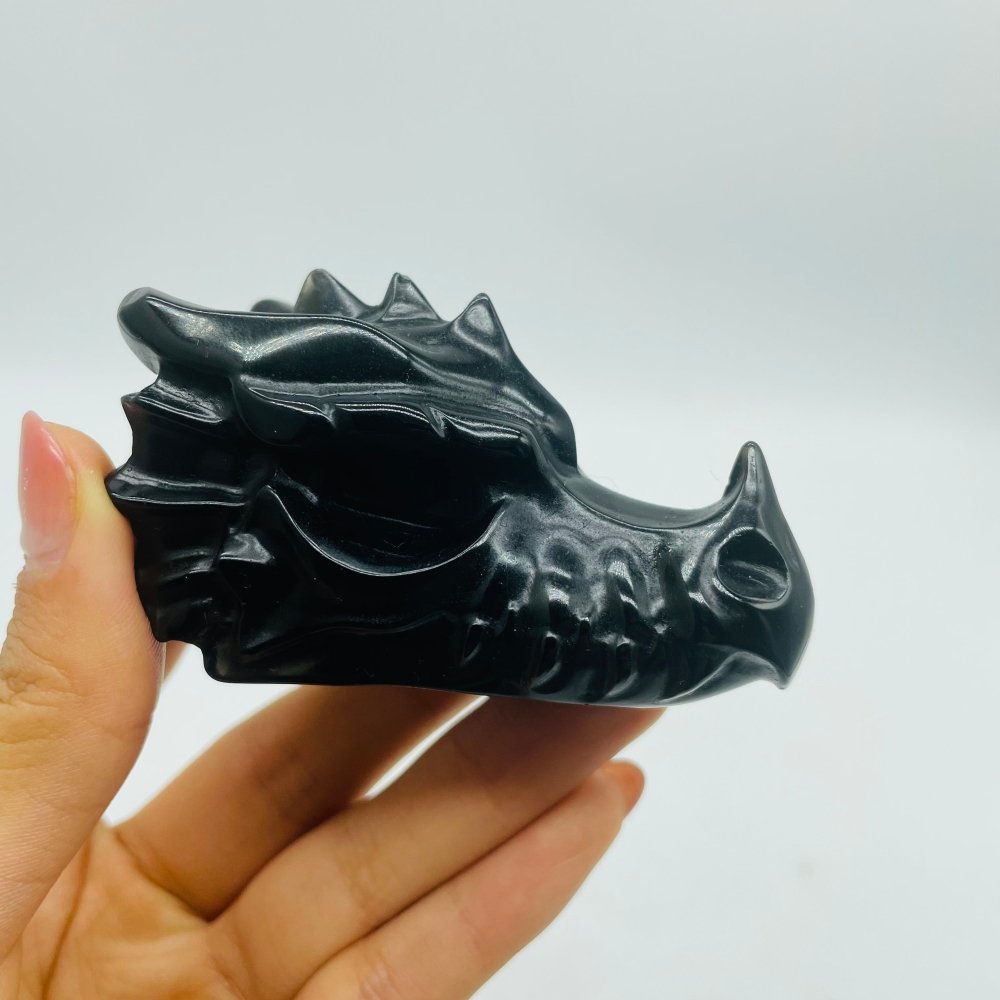 Obsidian Dragon Head Carving Wholesale -Wholesale Crystals