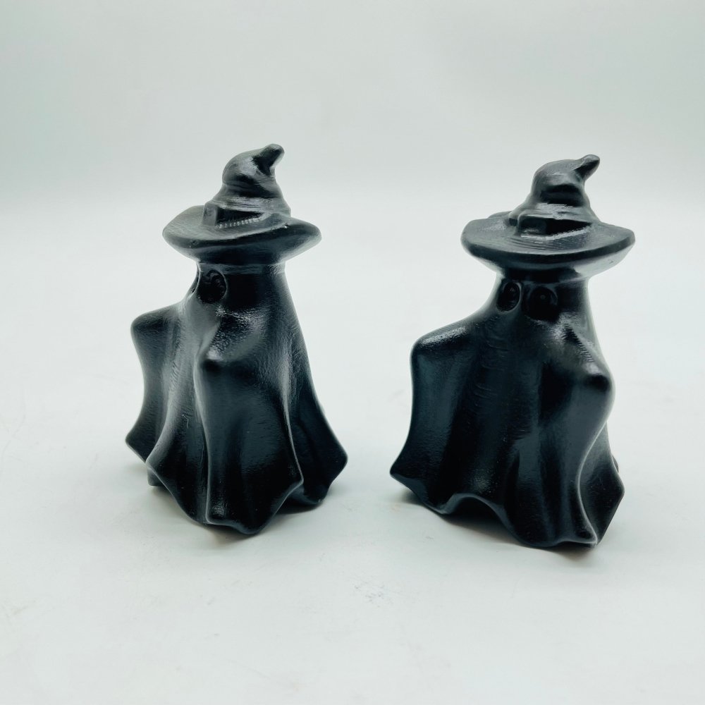 Obsidian Wizard Hat Ghost Carving Wholesale -Wholesale Crystals