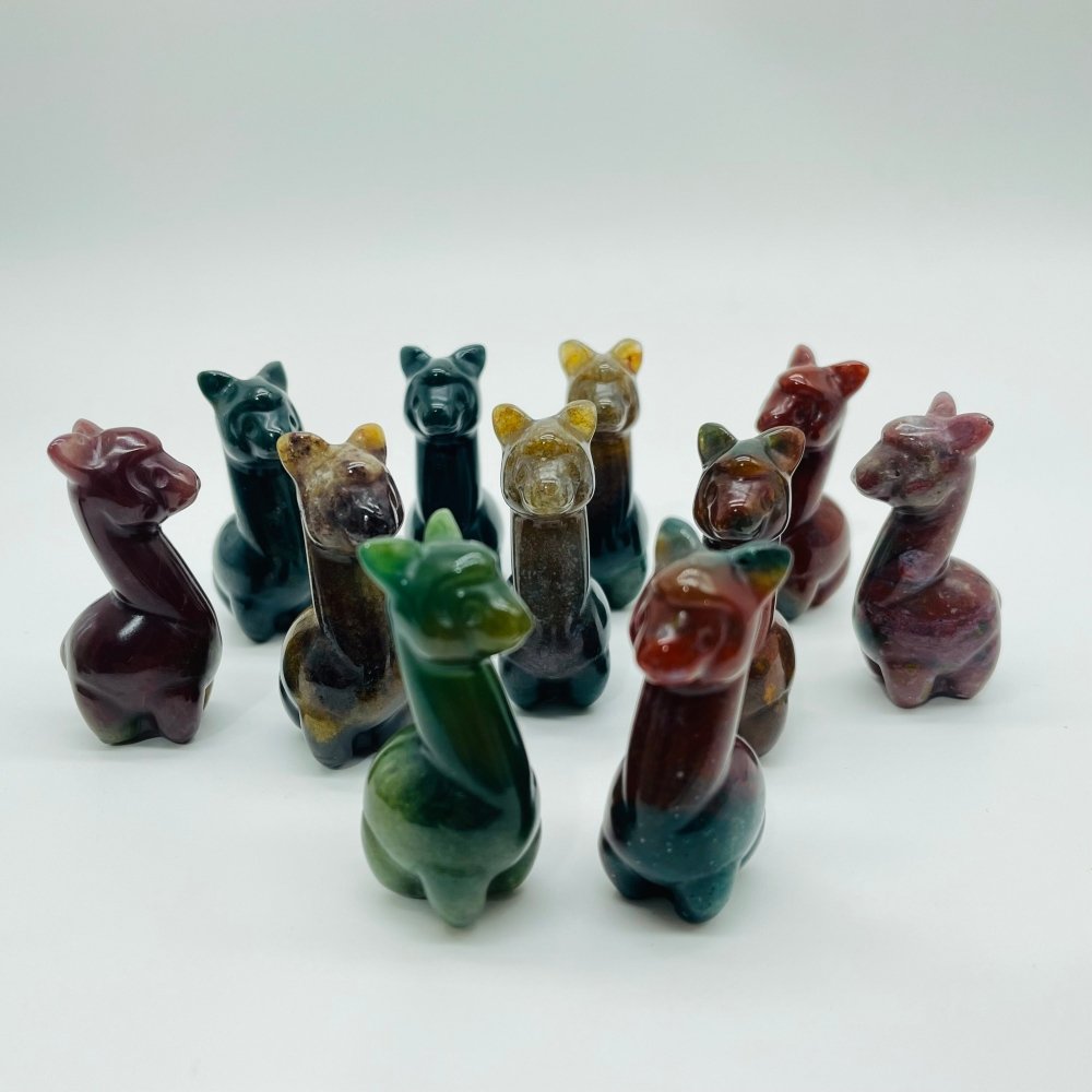 Ocean Jasper Alpaca Carving Animal Wholesale -Wholesale Crystals