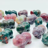 Ocean Jasper Elephant Carving Animal Wholesale -Wholesale Crystals