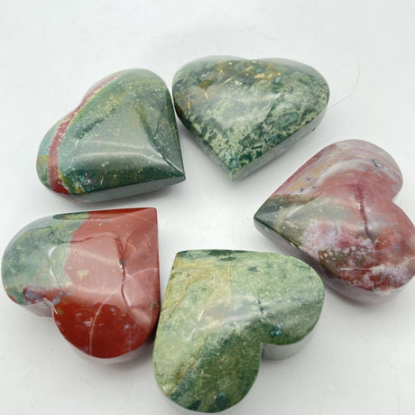 Ocean Jasper Heart Wholesale -Wholesale Crystals