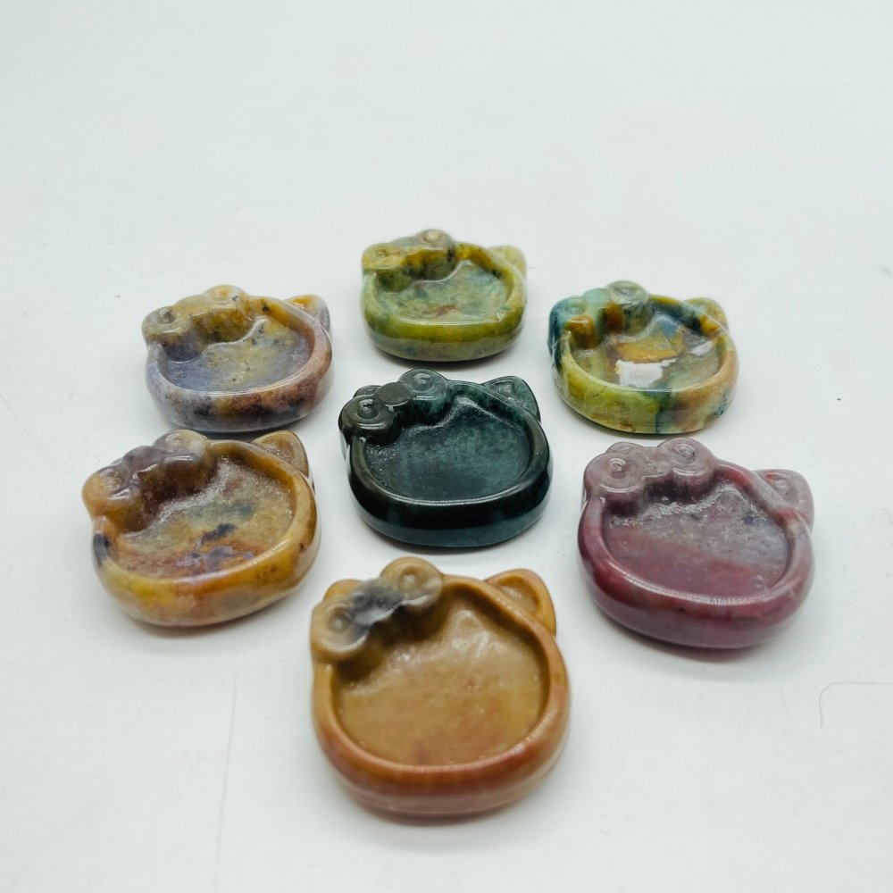 Ocean Jasper Hello Kitty Small Bowl Wholesale -Wholesale Crystals