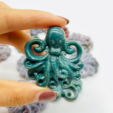 Ocean Jasper Octopus Carving Wholesale -Wholesale Crystals
