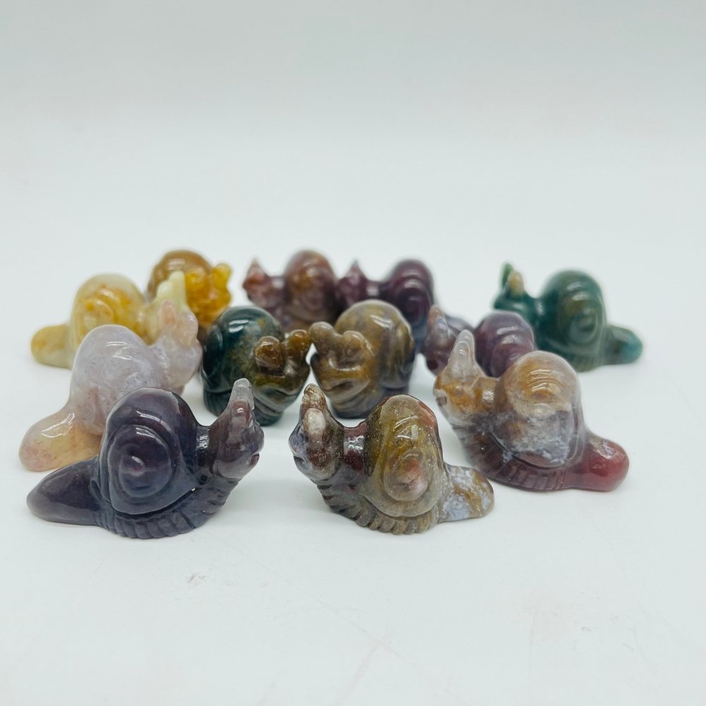 Ocean Jasper Snails Carving Wholesale -Wholesale Crystals