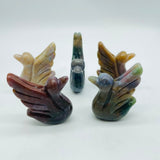 Ocean Jasper Swan Carving Wholesale -Wholesale Crystals