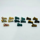 Panther Jaguar Carving Wholesale Moss Agate Tiger Eye Crazy Agate -Wholesale Crystals
