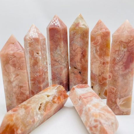 Pink Agate Tower Point Wholesale -Wholesale Crystals