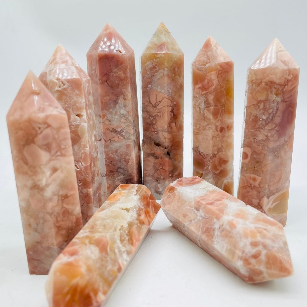 Pink Agate Tower Point Wholesale -Wholesale Crystals