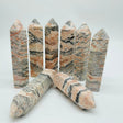 Pink Zebra Stone Tower Points Wholesale -Wholesale Crystals