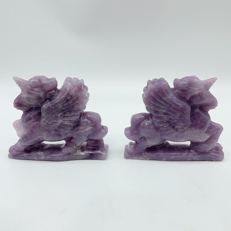 Purple Lepidolite Pegasus Carving Wholesale -Wholesale Crystals