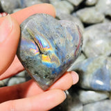Purple Yellow Labradorite Heart Wholesale -Wholesale Crystals