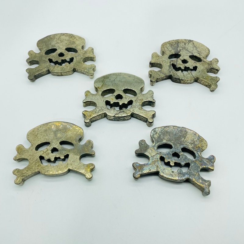 Pyrite Pirate Skull Carving Wholesale - Wholesale Crystals