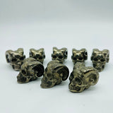 Pyrite Shofar Skull Horned Devil Carving Wholesale -Wholesale Crystals