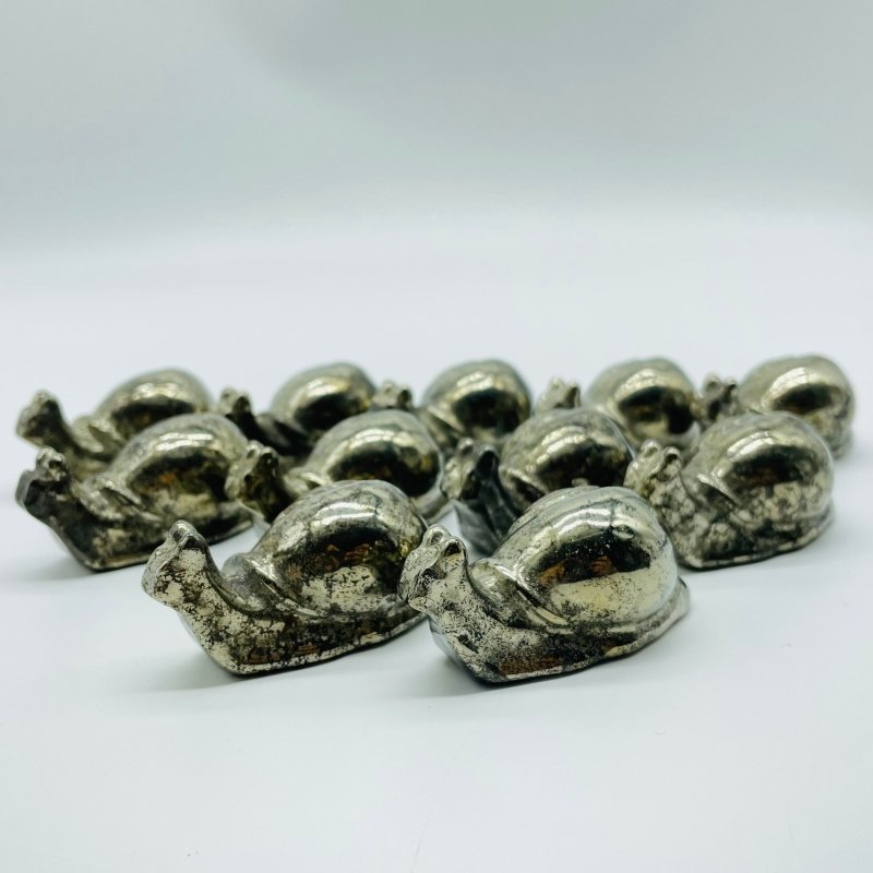 Pyrite Snails Carving Wholesale -Wholesale Crystals